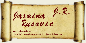 Jasmina Rusović vizit kartica